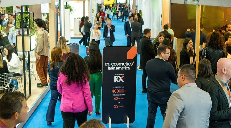 RX anuncia aumento de 28% da área do evento para in-cosmetics Latin America 2024