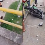 mulher agoniza após ser arremessada de moto e cair de ponte em Manaus; veja vídeo