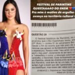 Festival de Parintins é tema de questão no Enem 2024; Isabelle Nogueira comemora