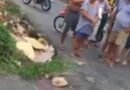 VÍDEO: Corpo de homem amarrado é abandonado em rua após ser morto a tiros em Manaus