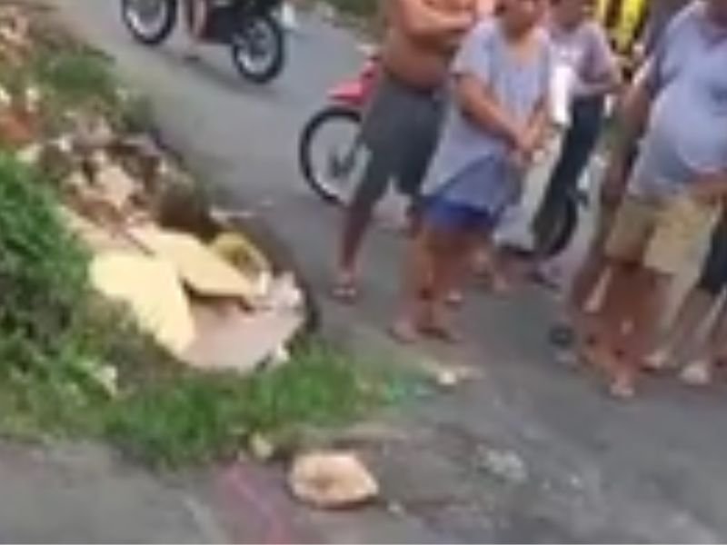 VÍDEO: Corpo de homem amarrado é abandonado em rua após ser morto a tiros em Manaus