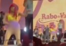 Mulher fica nua durante show do Rabo de Vaca na ‘Festa da Banana’ em Caroebe (RR)