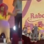 Mulher fica nua durante show do Rabo de Vaca na ‘Festa da Banana’ em Caroebe (RR)