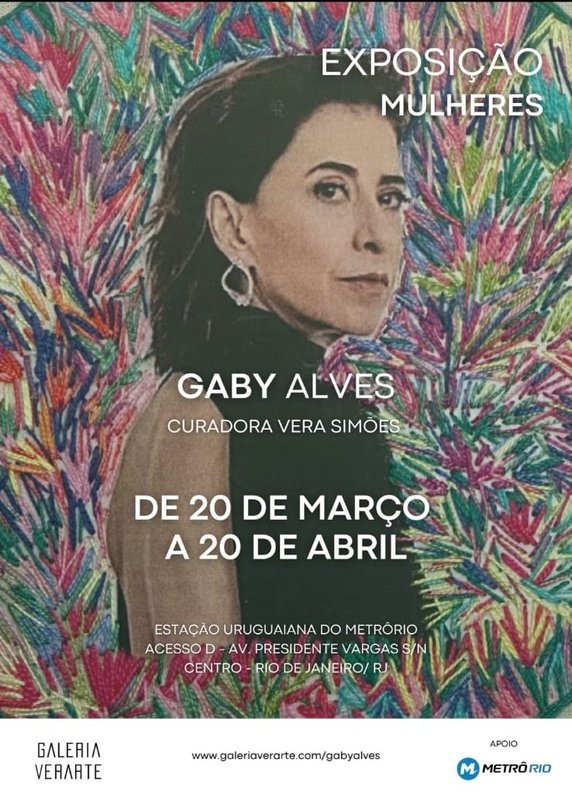 Exposição “Mulheres” de Gaby Alves chega ao Metrô Rio