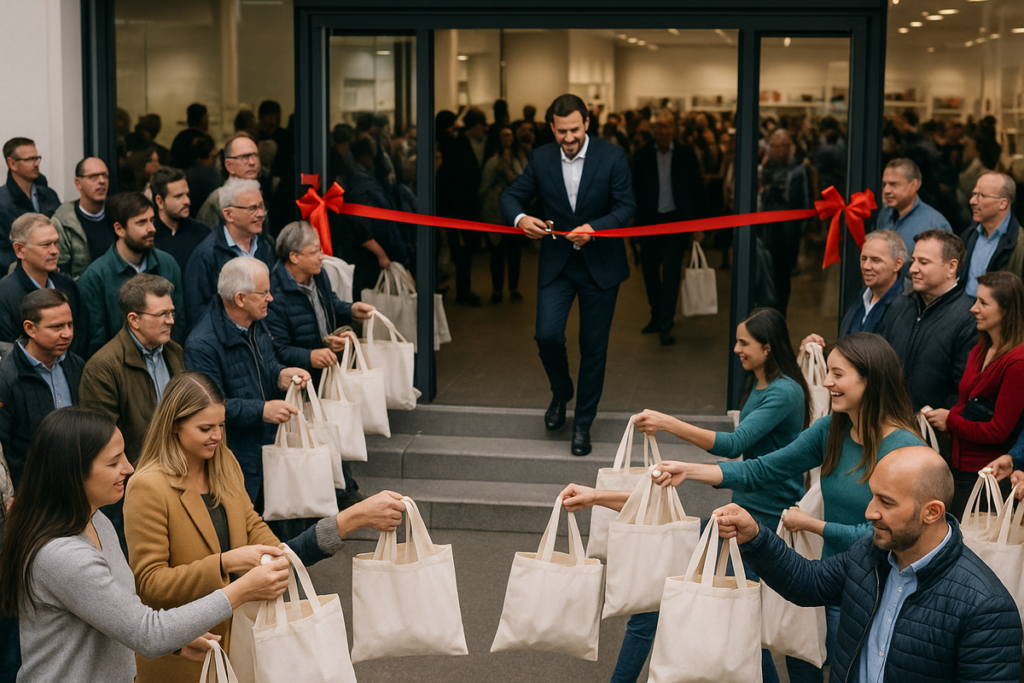 Brindes personalizados criam vínculo em inaugurações