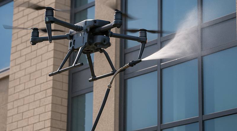 Tecnologia com drones impulsiona o mercado de limpeza