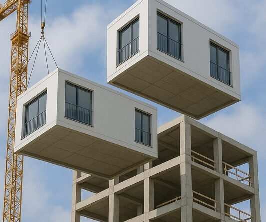 Sistema constrói estrutura e apartamentos ao mesmo tempo
