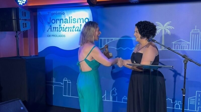 Prêmio Prolagos de Jornalismo Ambiental reconhece trabalho de Camila Raupp