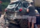 TRAGÉDIA NA BR-163: carro é esmagado entre carretas; mulher morre e crianças sobrevivem
