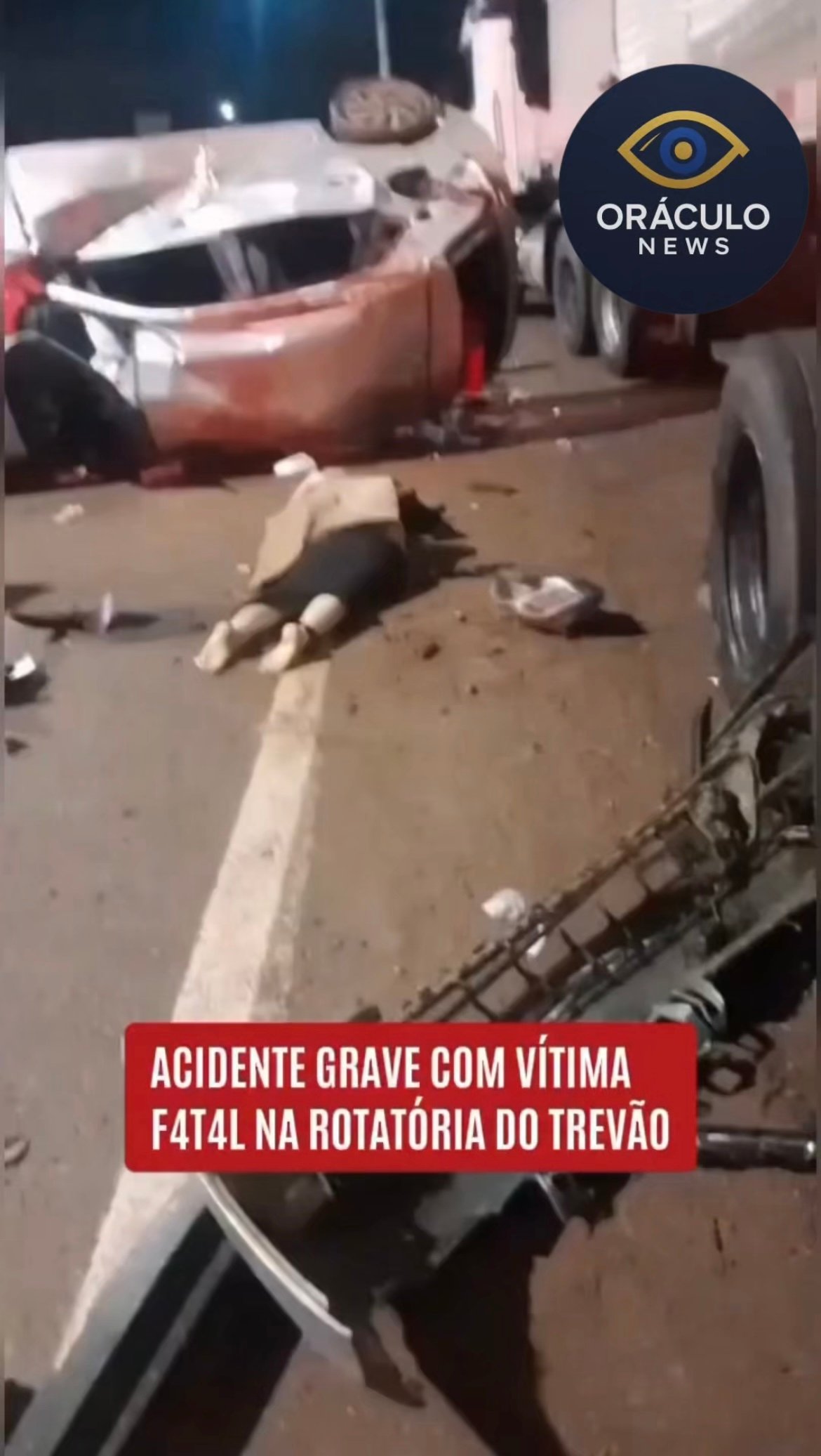 Acidente grave deixa mulher morta na entrada de Santana