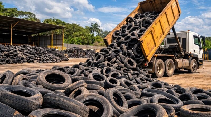 Importadores recolhem 384 mil toneladas de pneus em 2025