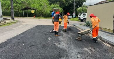 Prefeitura de Manaus intensifica recuperação asfáltica no bairro Aleixo e amplia mobilidade na zona Centro-Sul