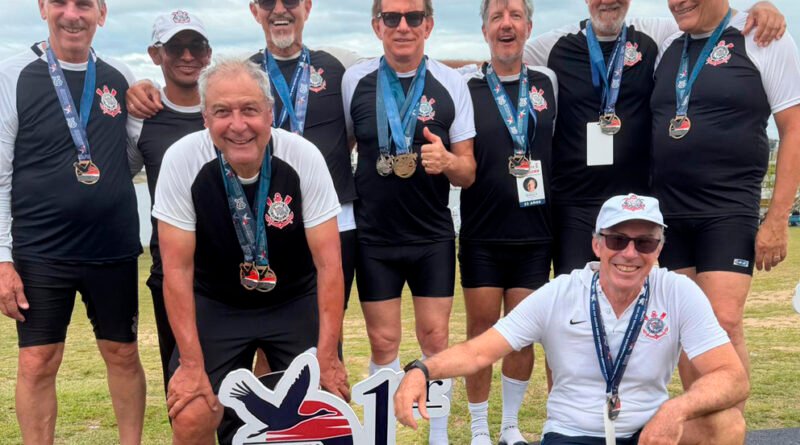 Corinthians conquista tricampeonato sul-americano de remo