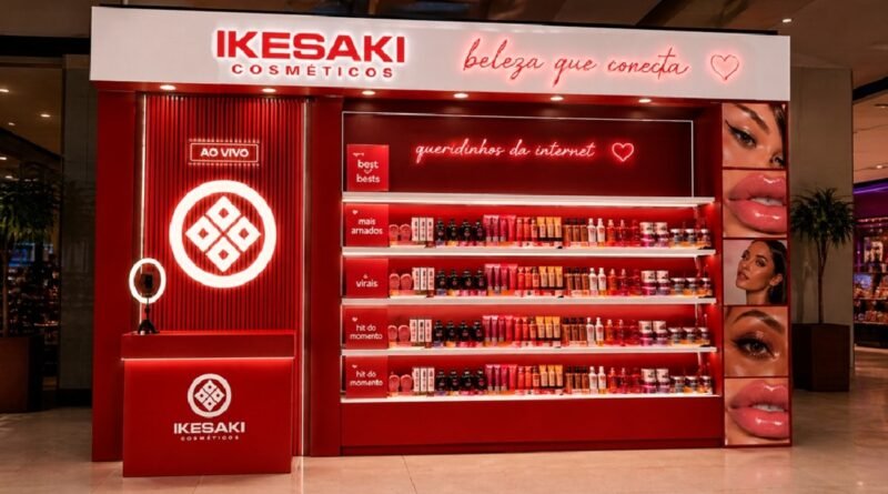 Ikesaki lança 1° hub live commerce de beleza em loja física