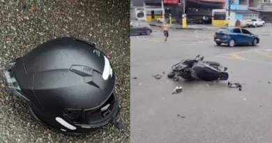 Entregadora morre em acidente brutal de moto na Praça 14, em Manaus