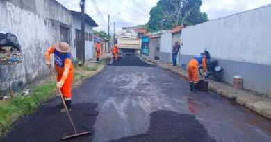 Prefeitura intensifica recuperação asfáltica no bairro Jorge Teixeira, na zona Leste de Manaus