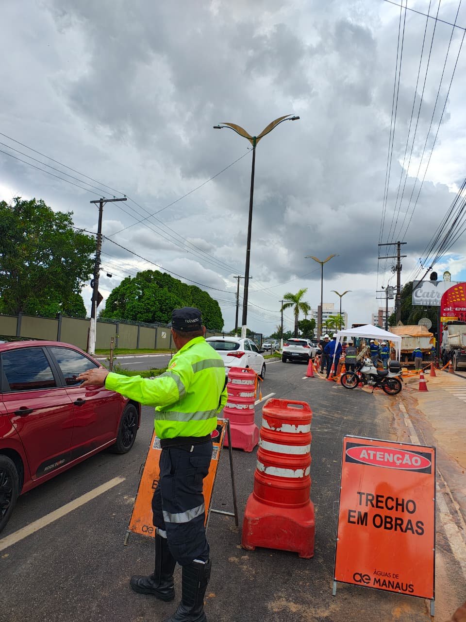 Ageman notifica Águas de Manaus após vazamento de adutora na zona Oeste