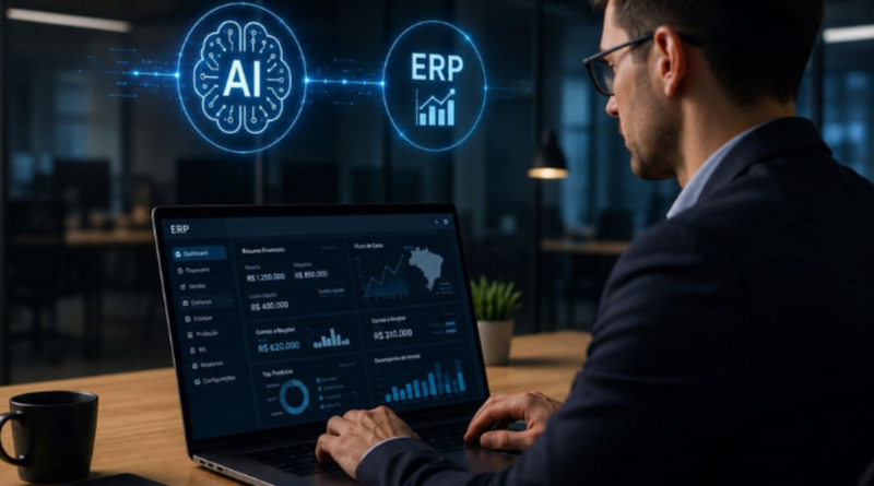 Uso de IA dobra em empresas brasileiras e impulsiona o ERP