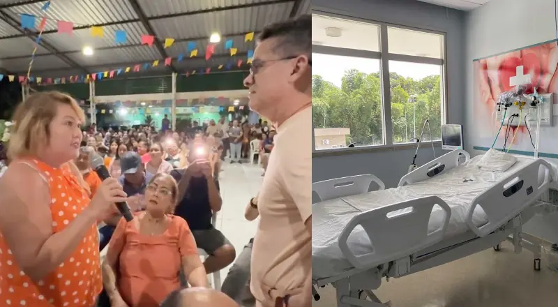 PACIENTE RELATA TER SIDO BENEFICIADA POR MUTIRÃO DE CIRURGIAS E EMOCIONA EVENTO EM MANAUS