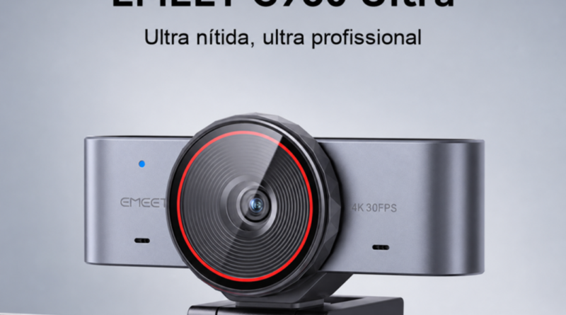EMEET lança webcam 4K flagship C960 Ultra no Brasil