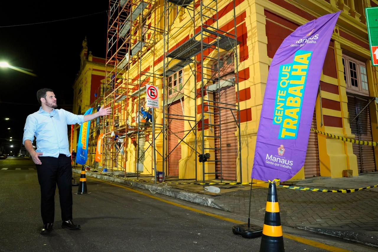 Mercado Adolpho Lisboa passa por obras de recuperação para preservar patrimônio histórico de Manaus