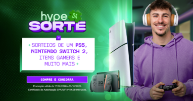Hype Games distribui mais de 800 prêmios em ação para gamers