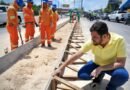 Prefeitura de Manaus avança com obras de reestruturação de canteiros na zona Norte