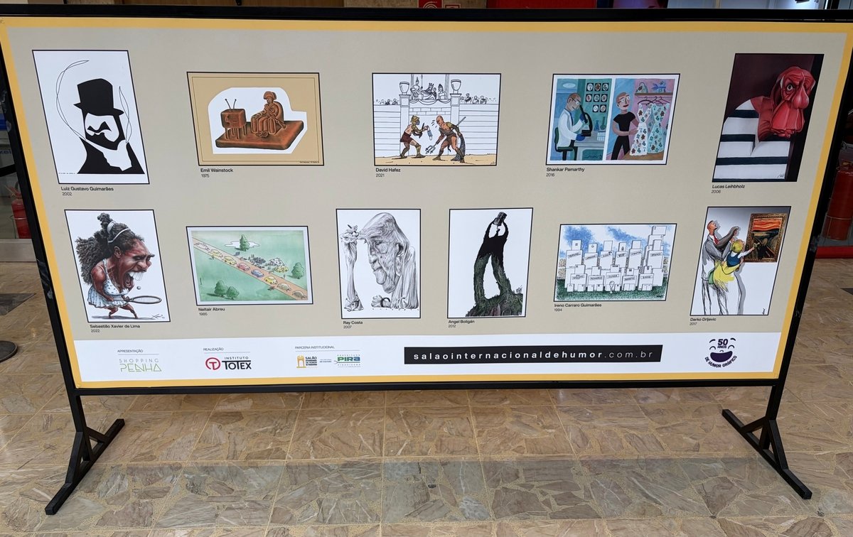 Mostra “50 Anos de Humor Gráfico” termina em 18 de outubro