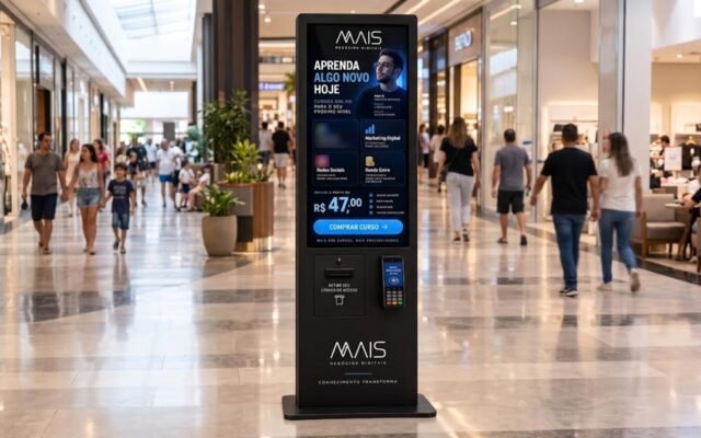 Mais Negócios Digitais lança totem que vende cursos online