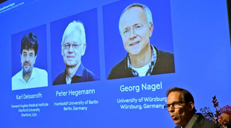 Karl Deisseroth, Peter Hegemann e Georg Nagel ganham Nobel de Fisiologia ou Medicina de 2026 5 de outubro de 2026 Agência de Notícias TT/Pontus Lundahl/via REUTERS
