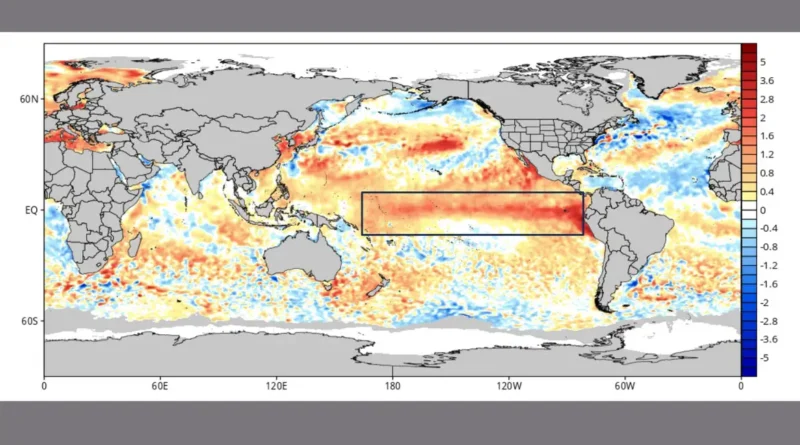 Brasília (DF), 18/06/2026 – EL NIÑO NO OCEANO. Ilustração Nottus/Divulgação