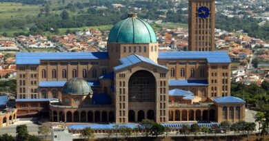 Santuário Nacional de Aparecida, localizado em Aparecida, SP - Brasil.