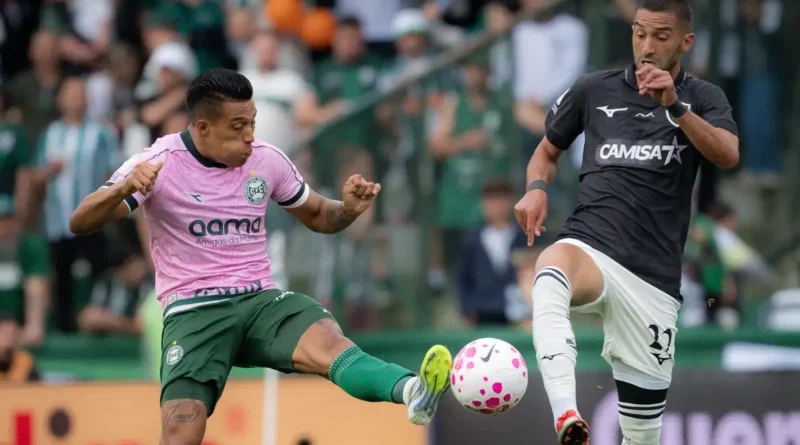 Coritiba empata em casa por 1 a 1 com Botafogo, pelo Brasileirão - em 12/10/2026
