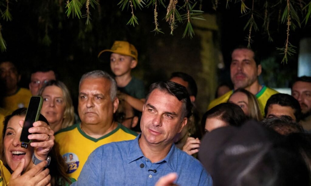 Candidato à Presidência Flávio Bolsonaro em Brasília 4 de outubro de 2026 REUTERS/Diego Herculano