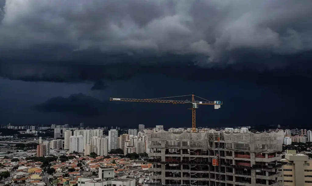 Chuva na cidade de São Paulo . Foto: Rafa Neddermeyer/Agência Brasil