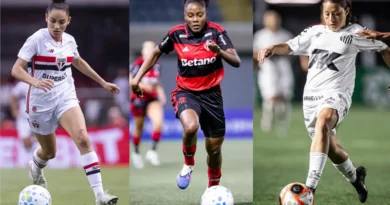 São Paulo (SP), 19/10/2026 - Jogadoras de futebol Isa, Kaylane e Evelin, finalistas ao prêmio TV Brasil Petrobras . Foto: Arte/Agência Brasil