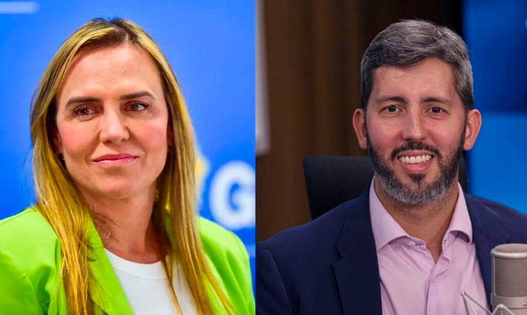 Brasília (DF), 04/10/2026 - Candidatos ao governo do DF. Celina Leão e LEandro Grass. Foto: Arte/Agência Brasil