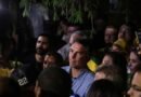 Brasília (DF), 04/10/2026 - Flávio Bolsonaro (PL) fala com jornalistas após a vitória no primeiro turno das eleições de 2026 sobre seu oponente, Luiz Inácio Lula da Silva (PT). Foto: Joédson Alves/Agência Brasil