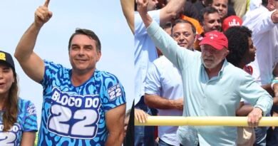 Rio de Janeiro (RJ), 24/10/2026 - Candidatos à Presidência da República, Flávio Bolsonaro e Luiz Inácio Lula da Silvz, durante atos das Eleições 2026. Foto: Tomaz Silva/Agência Brasil