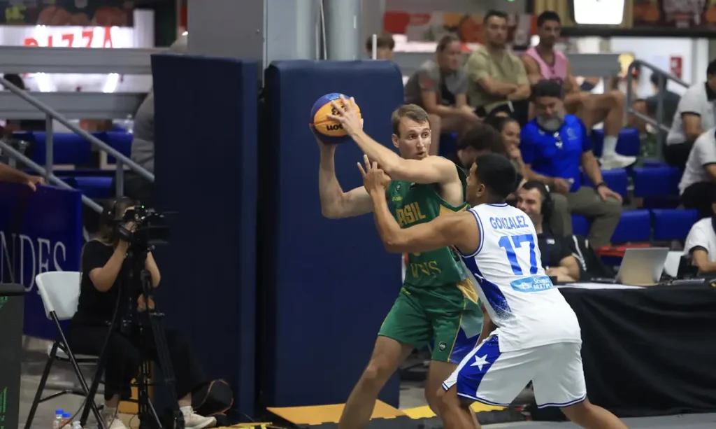 Brasília (DF), 31/10/2026 - Brasil avança às quartas da AmeriCup no basquete masculino 3x3 Foto: FIBA/Divulgação