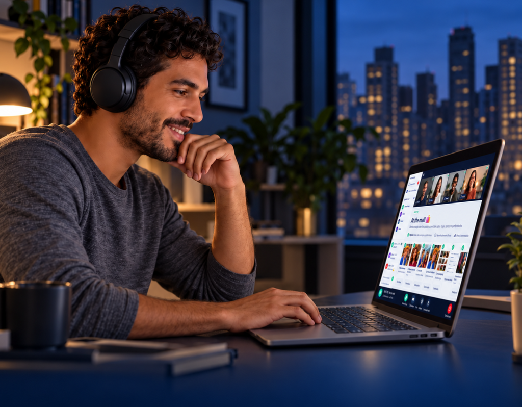 Ensino de inglês integra aulas ao vivo, IA e storytelling